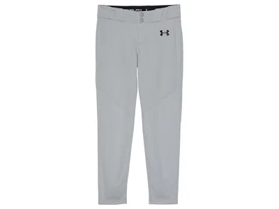 Under Armour Utility Baseball Pants (big Kids) Boy's Casual Pants Baseball Gray/black : Xl (18-20 Big Kid), Polye