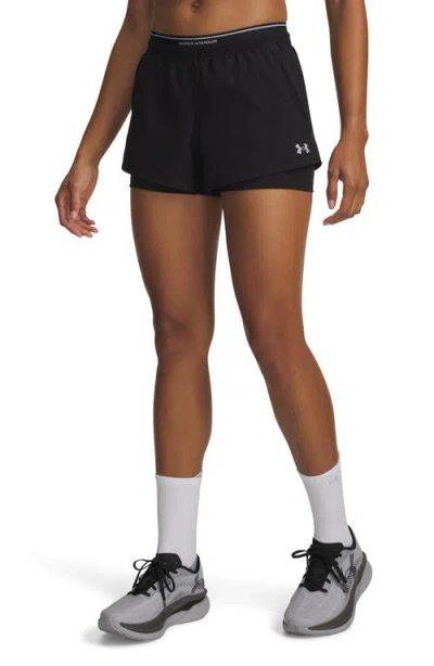 Under Armour Vanish 2-in-1 Athletic Shorts In Black