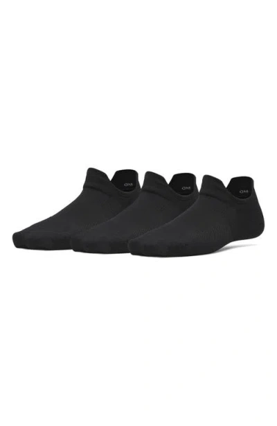 Under Armour Vanish 3-pack Performance No Show Socks In Black