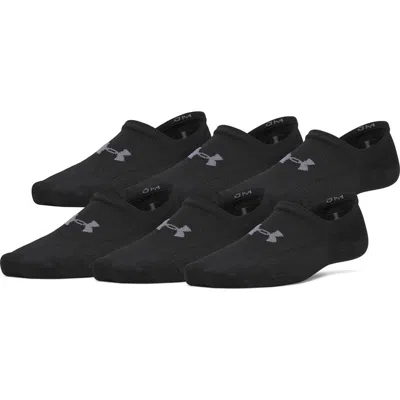 Under Armour Vanish 6-pack No-show Socks In Black