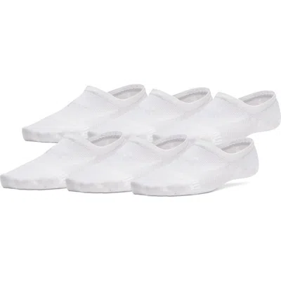 Under Armour Vanish 6-pack No-show Socks In White