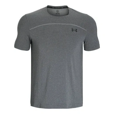 Under Armour Vanish Elite Seamless Wordmark T-shirt 'grey' In Gray