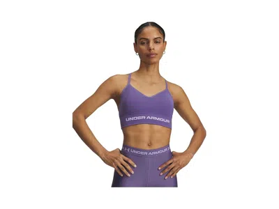 Under Armour Vanish Seamless Low Bra In Purple