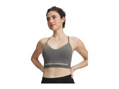 Under Armour Vanish Seamless Low Bra In Gray