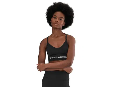Under Armour Vanish Seamless Low Impact Sports Bra In Black