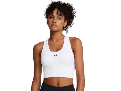 Under Armour Vanish Seamless Mid Impact Sports Bra In White