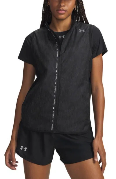 Under Armour Velociti Storm Water Repellent Performance Vest In Black