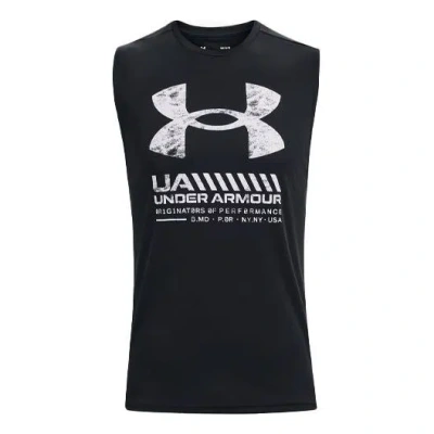 Under Armour Velocity Graphic Sleeveless Shirt 'black White'