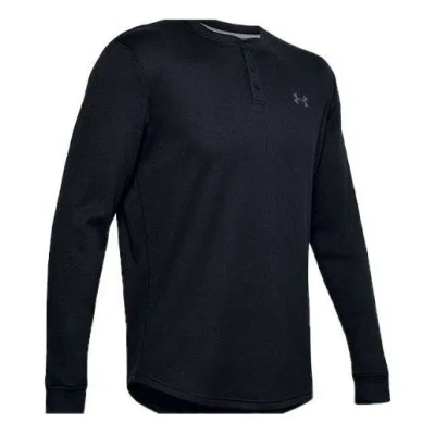 Under Armour Waffle Henley Thermal Shirt 'black'