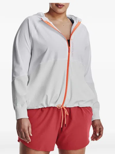 Under Armour Waterproof Hooded Jacket In White