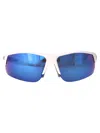 Under Armour White Grey Acetate Sunglasses In Blue