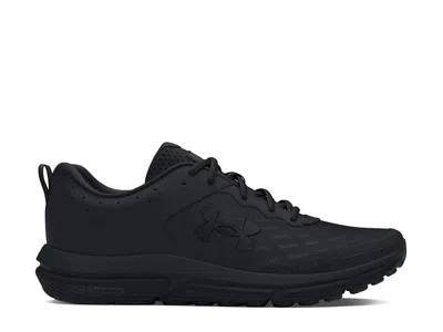 Under Armour Wide Width Charged Assert 10 Running Shoe In Black