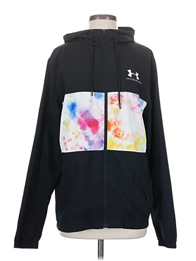 Pre-owned Under Armour Windbreaker Jacket In Black