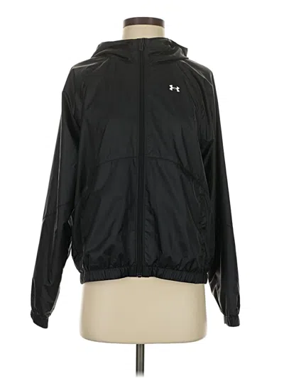 Pre-owned Under Armour Windbreaker Jacket In Black