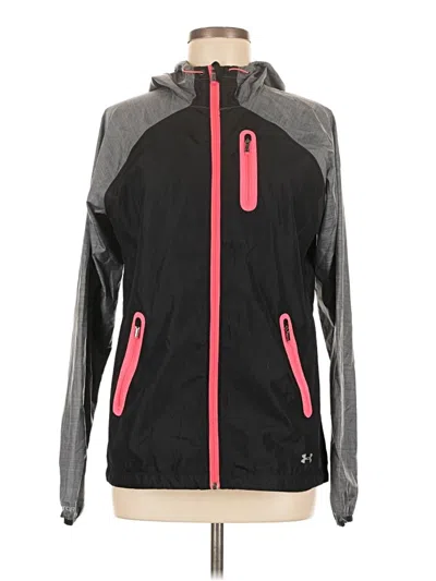 Pre-owned Under Armour Windbreaker Jacket In Black