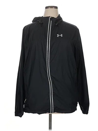 Pre-owned Under Armour Windbreaker Jacket In Black