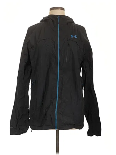 Pre-owned Under Armour Windbreaker Jacket In Black