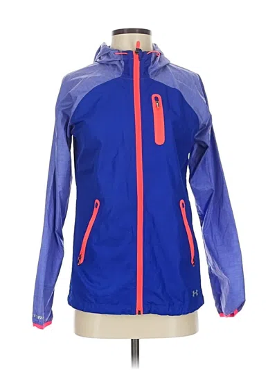 Pre-owned Under Armour Windbreaker Jacket In Blue