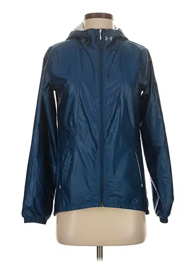 Pre-owned Under Armour Windbreaker Jacket In Blue