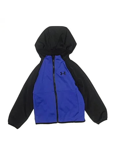Pre-owned Under Armour Kids' Windbreaker Jacket In Blue