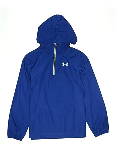 Pre-owned Under Armour Kids' Windbreaker Jacket In Blue