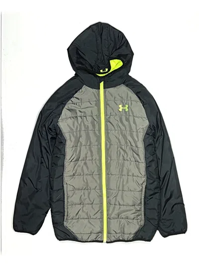 Pre-owned Under Armour Kids' Windbreaker Jacket In Gray