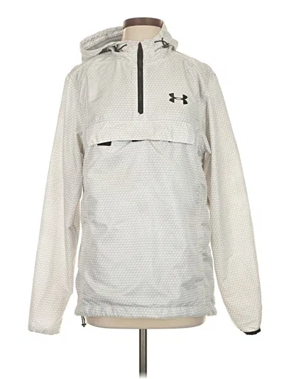Pre-owned Under Armour Windbreaker Jacket In Gray