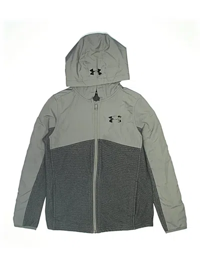 Pre-owned Under Armour Kids' Windbreaker Jacket In Gray
