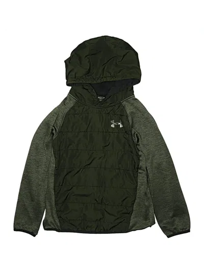 Pre-owned Under Armour Kids' Windbreaker Jacket In Green
