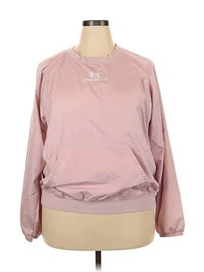 Pre-owned Under Armour Windbreaker Jacket In Pink