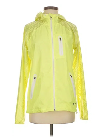 Pre-owned Under Armour Windbreaker Jacket In Yellow