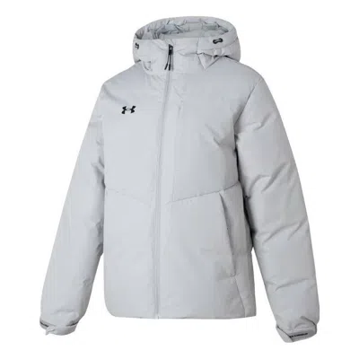 Under Armour Winter Down Jacket 'grey' In Blue