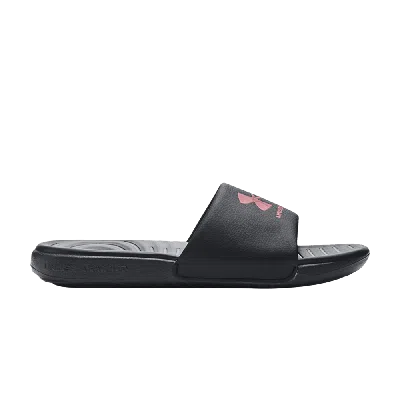 Pre-owned Under Armour Wmns Ansa Fixed Slide 'black Pink Elixir'