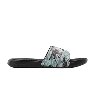 Pre-owned Under Armour Wmns Ansa Fixed Slides 'alkali' In Black