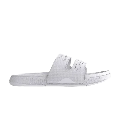 Pre-owned Under Armour Wmns Ansa Studio Slide 'white Halo Grey'