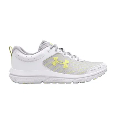 Pre-owned Under Armour Wmns Charged Assert 10 'white Sonic Yellow' | Women's Size 9.5