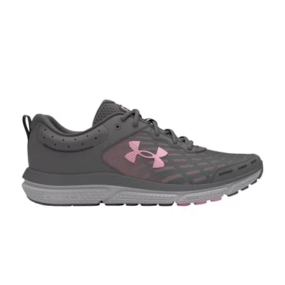 Pre-owned Under Armour Wmns Charged Assert 10 Wide 'castlerock Pink' | Grey | Women's Size 5 In Gray