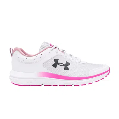 Pre-owned Under Armour Wmns Charged Assert 10 Wide 'white Rebel Pink' | Women's Size 7