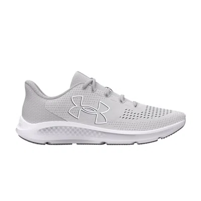 Pre-owned Under Armour Wmns Charged Pursuit 3 'big Logo - Halo Grey White'