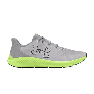 Pre-owned Under Armour Wmns Charged Pursuit 3 'big Logo - Halo Grey Lime' | Women's Size 10 In Gray
