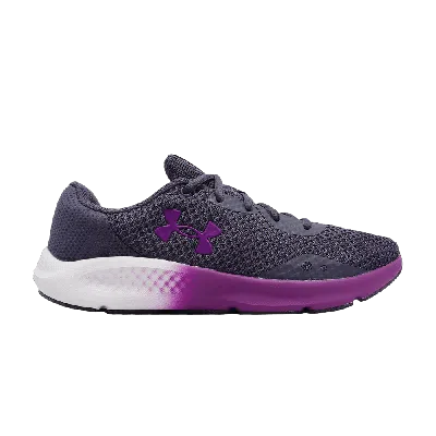 Pre-owned Under Armour Wmns Charged Pursuit 3 'tempered Steel Strobe' In Purple