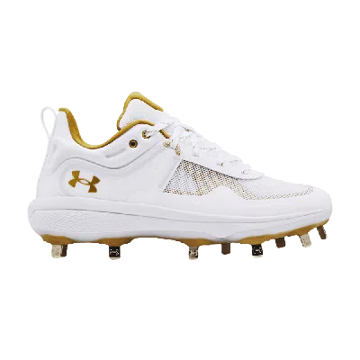Pre-owned Under Armour Wmns Glyde Mt 'white Metallic Gold'