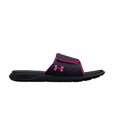 Pre-owned Under Armour Wmns Ignite 7 Slide 'black Rebel Pink'