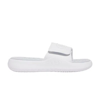 Pre-owned Under Armour Wmns Ignite Pro 8 Slide 'white Halo Grey' | Women's Size 12