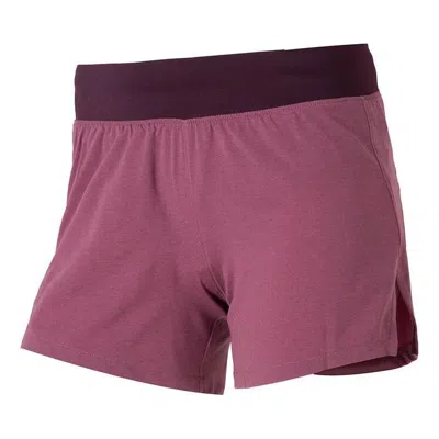 Under Armour (wmns)  5 Launch Shorts 'red' In Burgundy