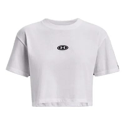 Under Armour (wmns)  Branded Logo Crop T-shirt White'
