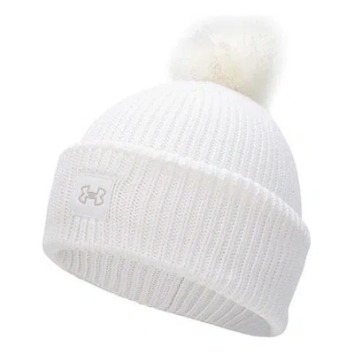 Under Armour (wmns)  Coldgear Infrared Halftime Ribbed Pom Beanie 'white'