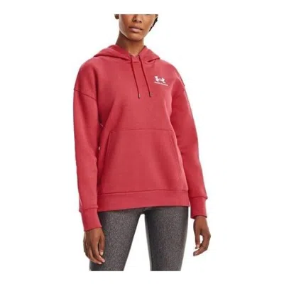 Under Armour (wmns)  Essential Fleece Hoodie 'red' In Multi