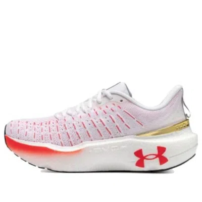 Under Armour (wmns)  Hovr Infinite Elite Shoes 'white Metallic Gold' In Multi