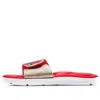 Under Armour (wmns)  Ignite 9 Slide 'white Metallic Faded Gold' In Red